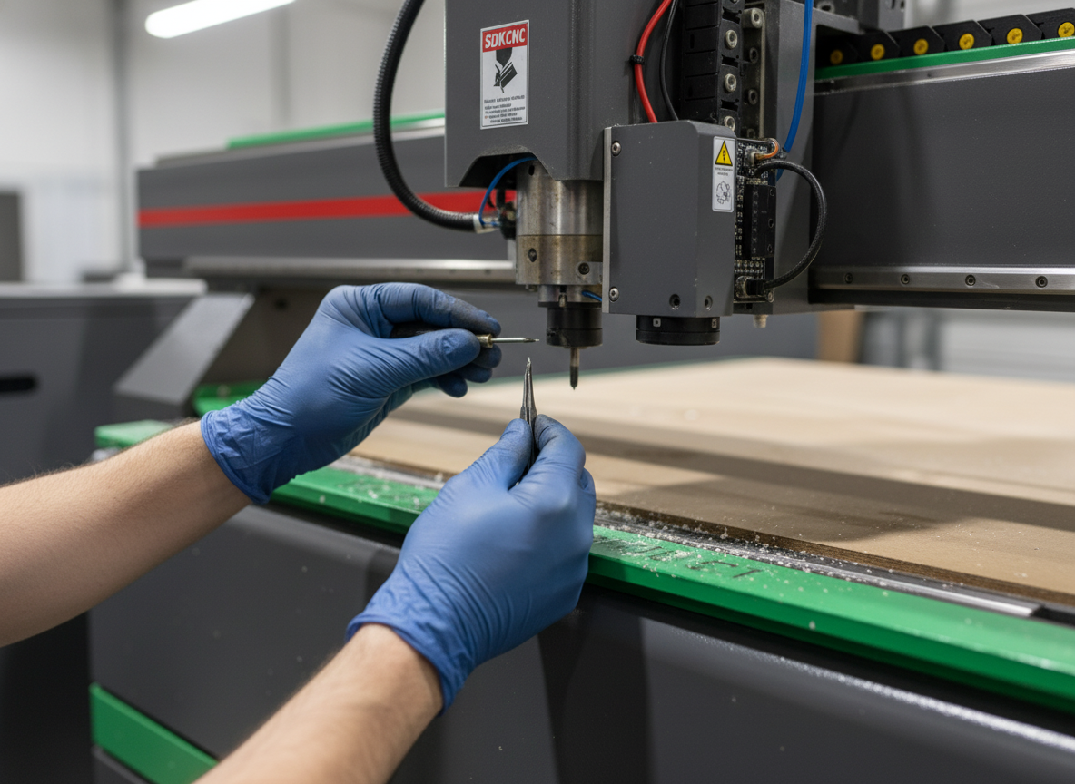 CNC machining background