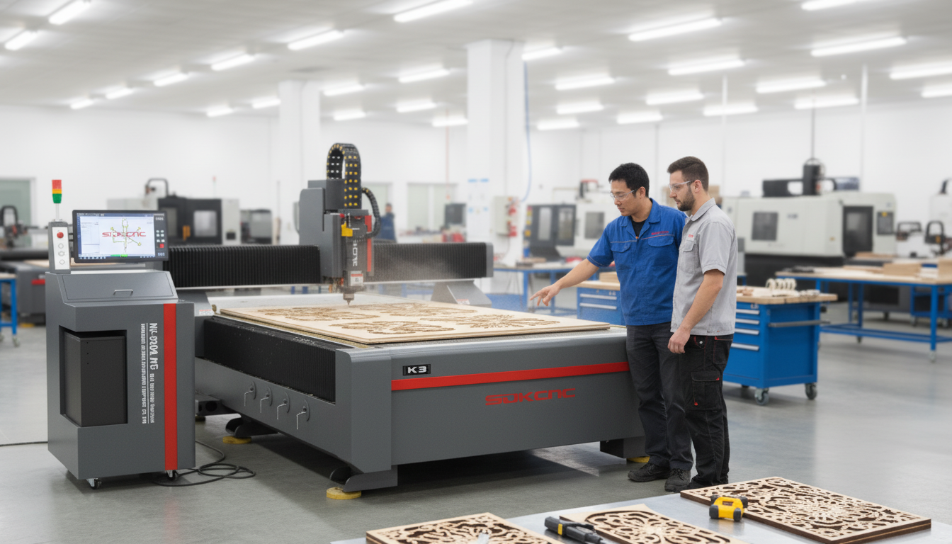 CNC operator training session